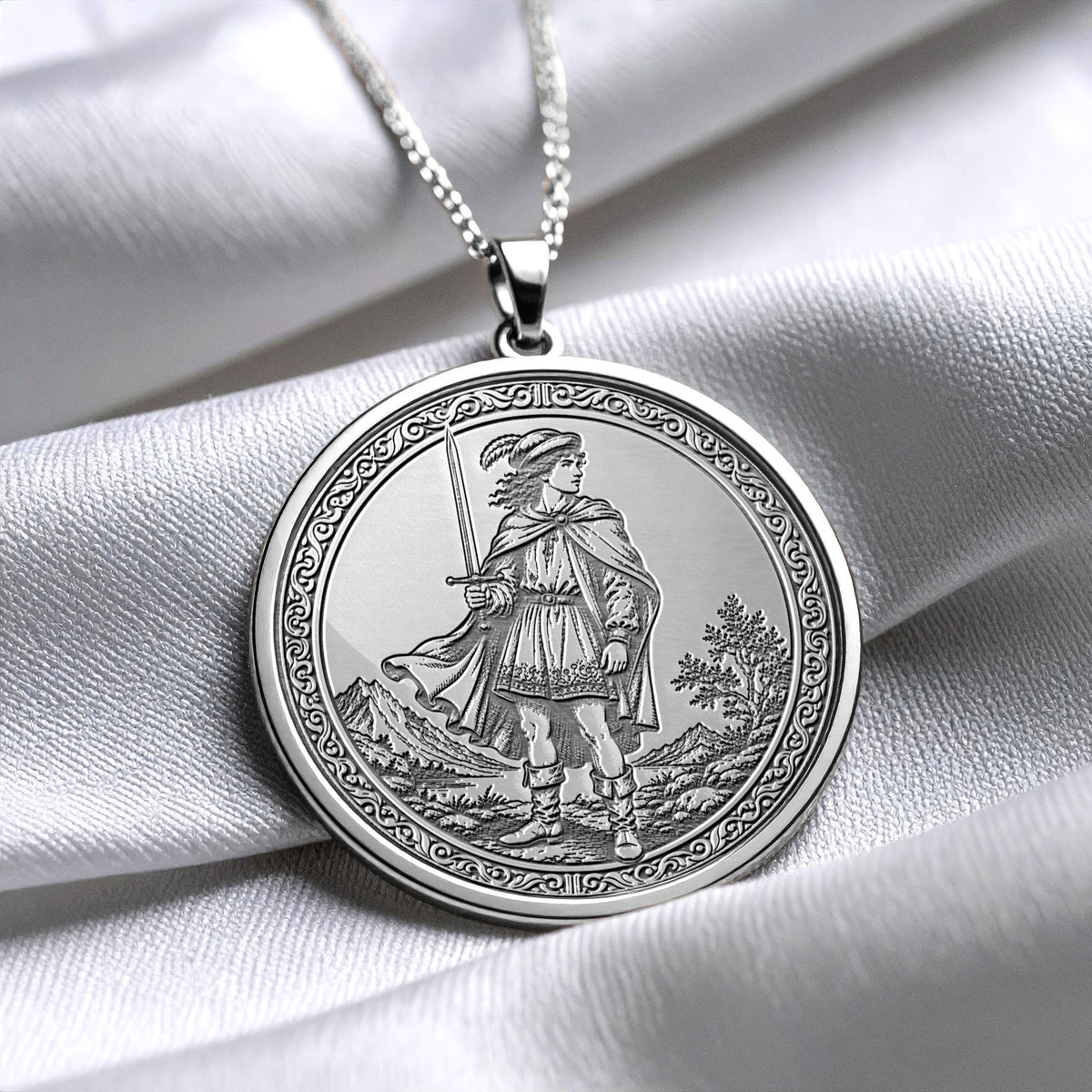 Page of Swords Tarot Necklace – Curiosity, Knowledge & Clear Communication