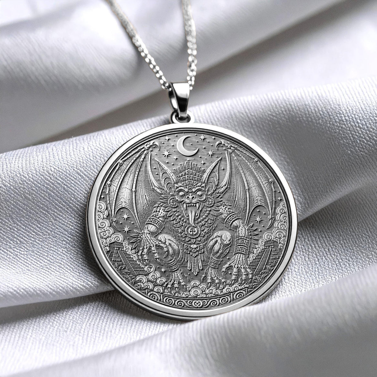 Camazotz Necklace – Transformation, Mystery & Ancient Maya Power