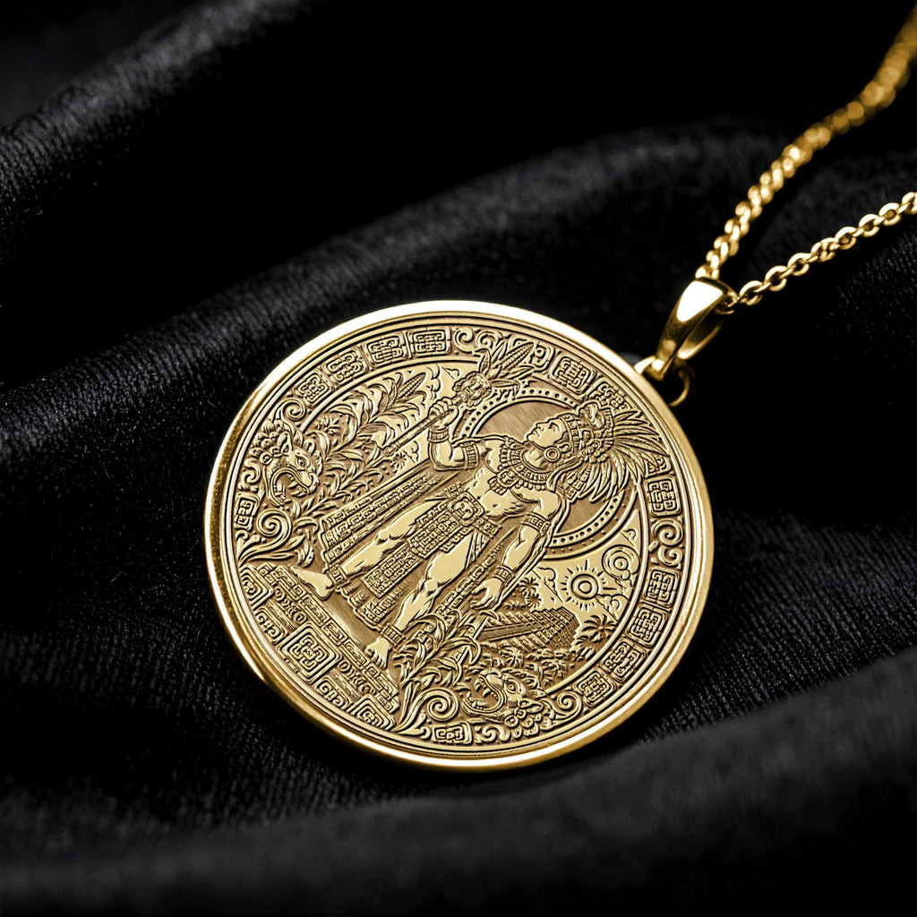 Bolon Tzacab Maya God Necklace – Prosperity, Fertility & Sacred Abundance