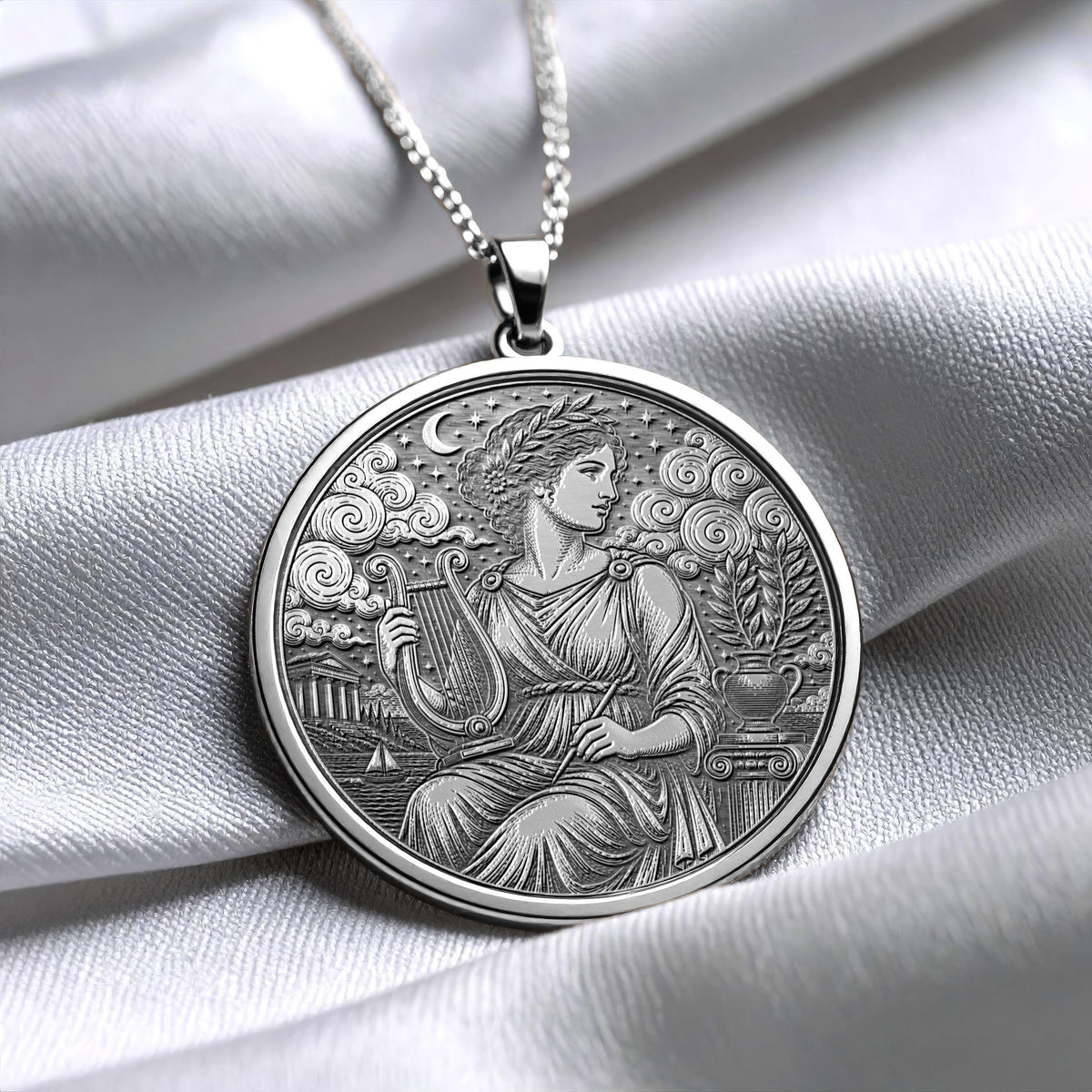 Sappho Pendant Necklace – Poetry, Love & Creative Expression