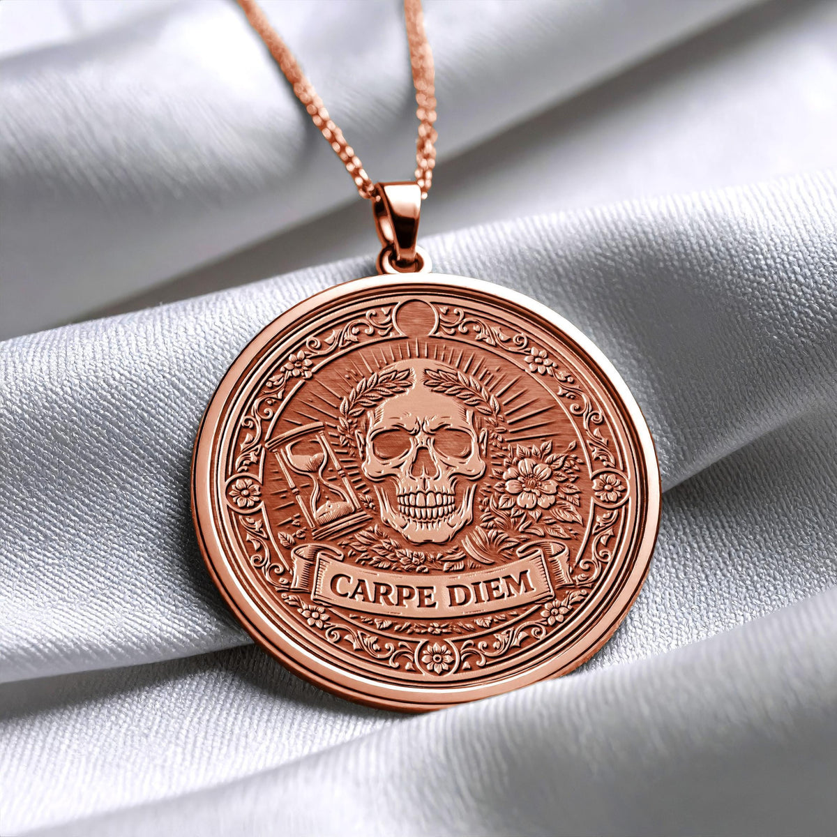 Carpe Diem Pendant Necklace – Seize the Day, Freedom & Purpose