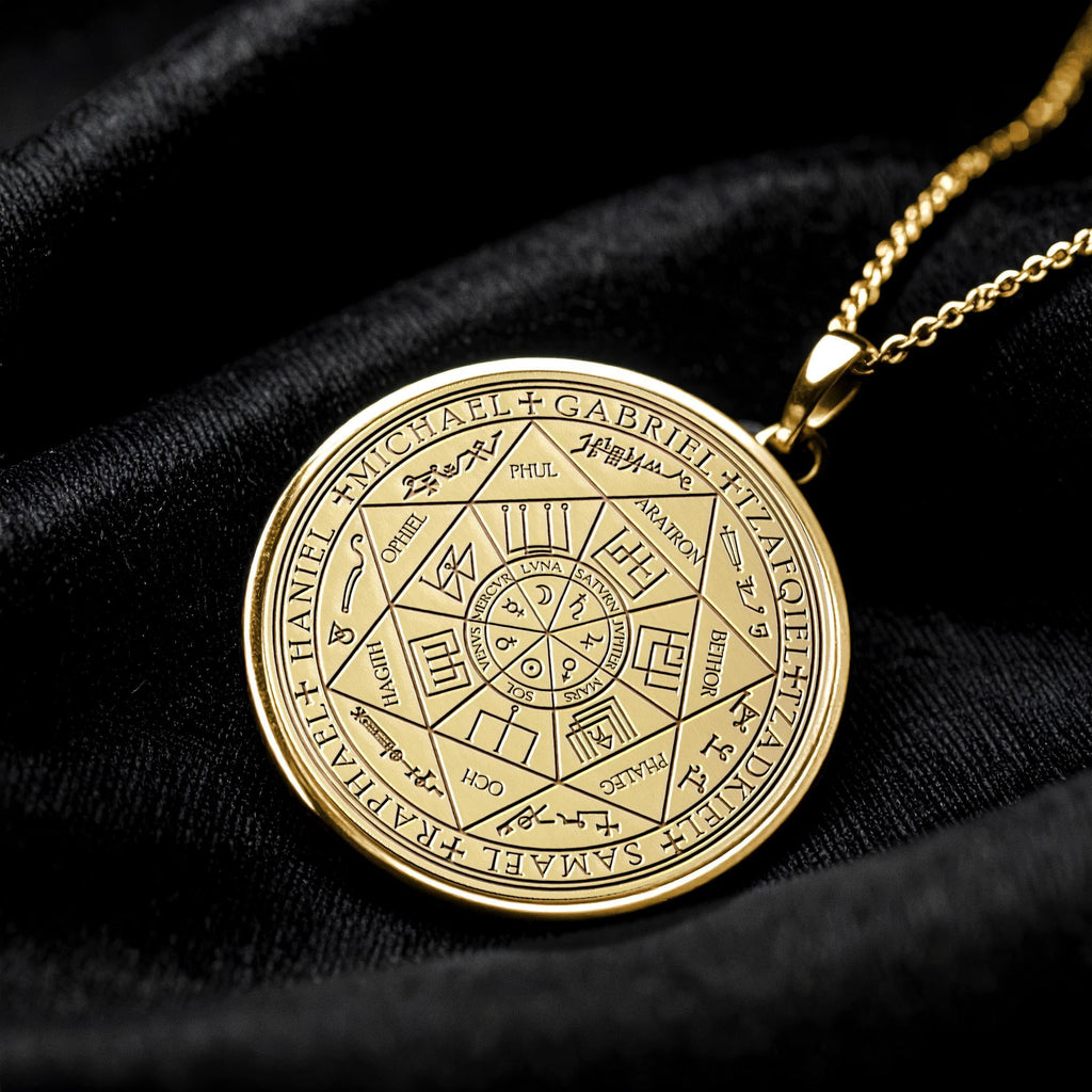 Archangel Sigil Pendant Necklace – Protection, Guidance & Divine Power