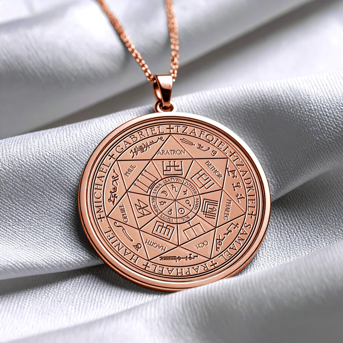 Archangel Sigil Pendant Necklace – Protection, Guidance & Divine Power