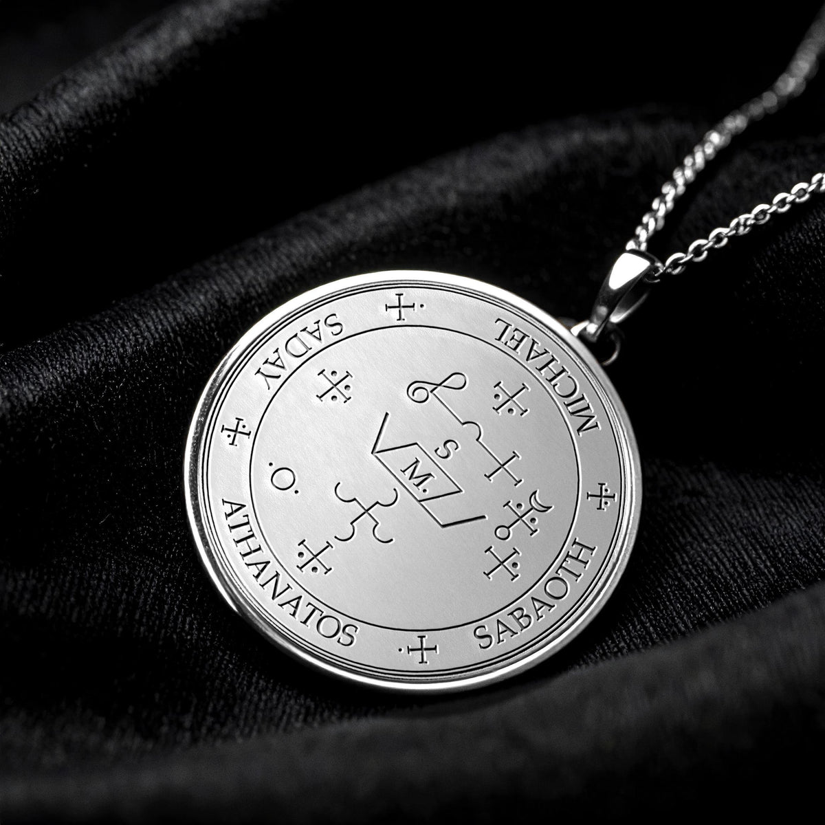 Archangel Michael Sigil Pendant Necklace – Divine Protection, Strength & Spiritual Guidance