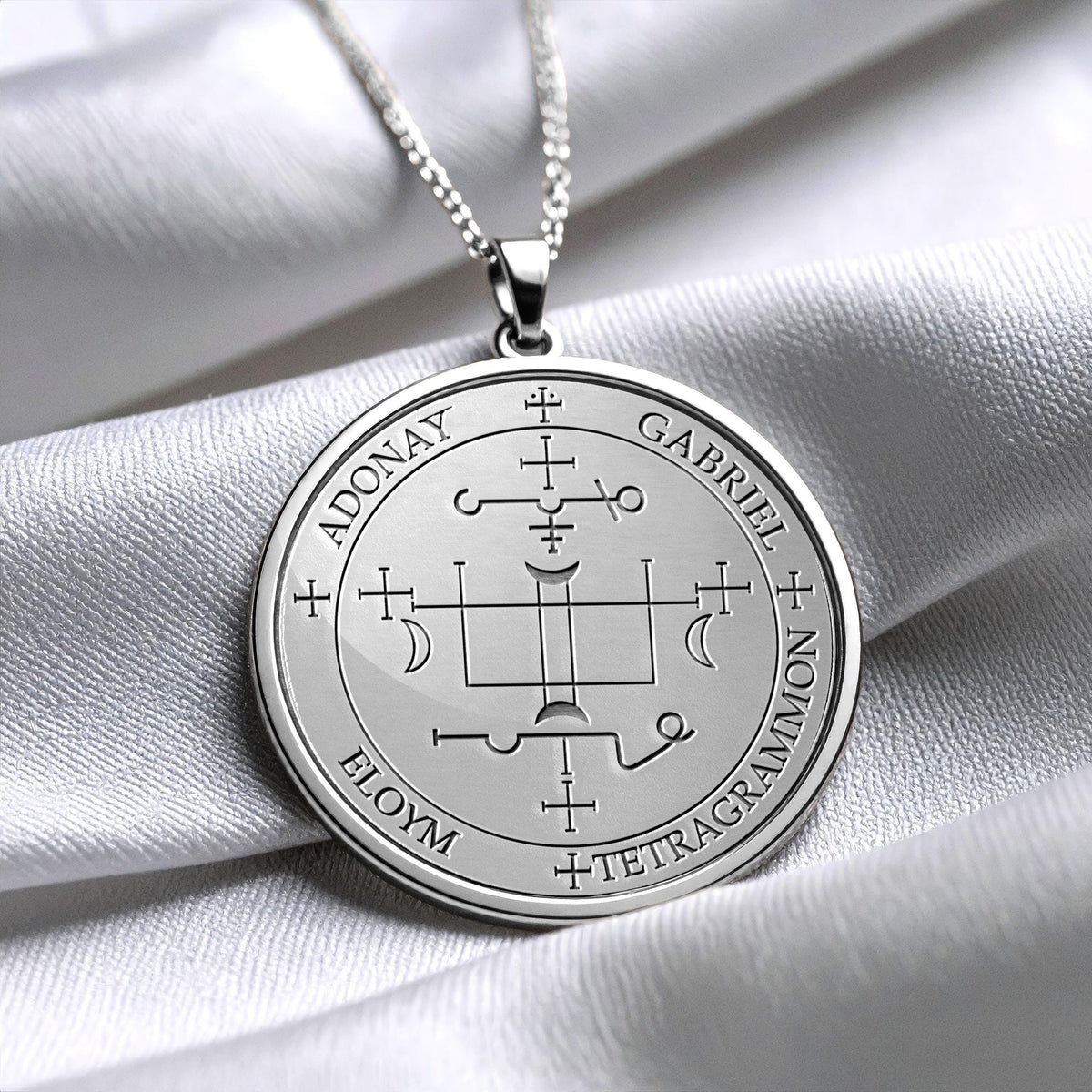 Archangel Gabriel Sigil Pendant Necklace – Divine Messages, Clarity & Spiritual Guidance