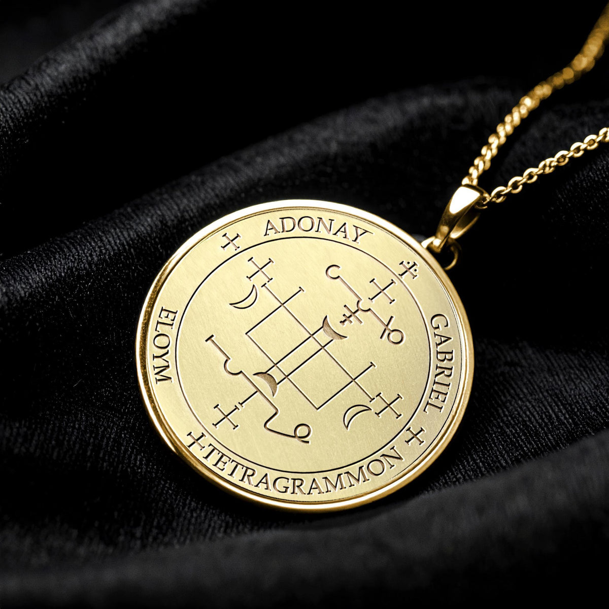 Archangel Samuel Sigil Pendant Necklace – Strength, Courage & Spiritual Protection