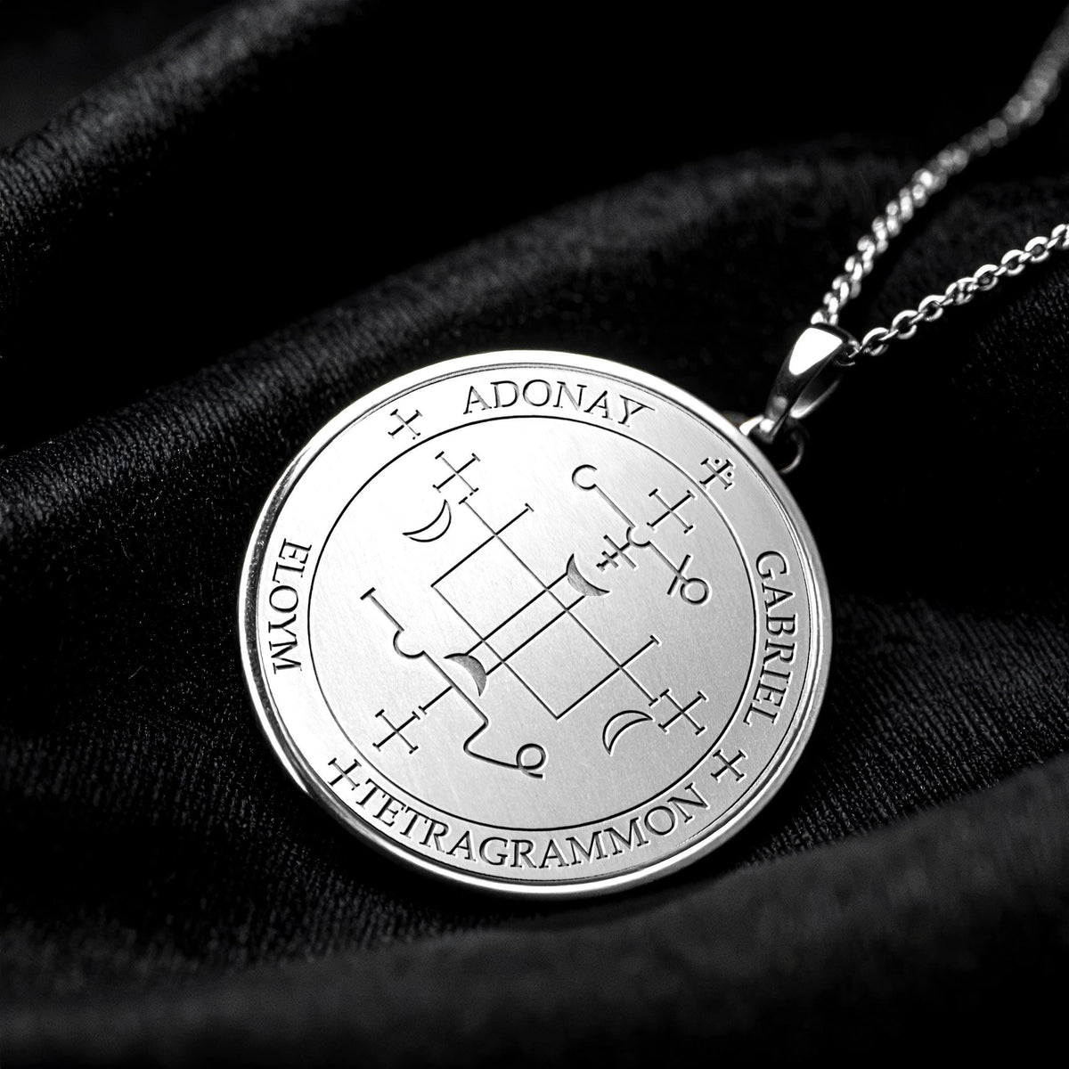 Archangel Samuel Sigil Pendant Necklace – Strength, Courage & Spiritual Protection