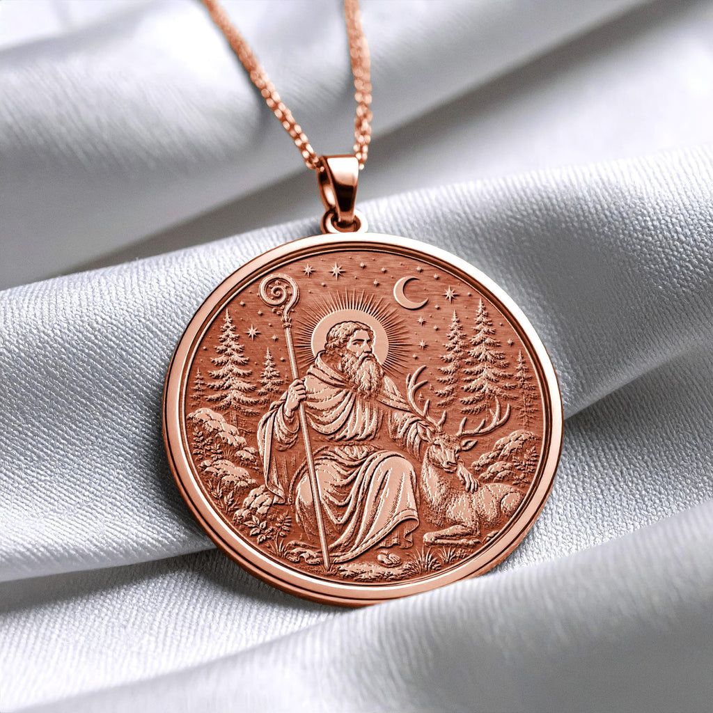 Saint Giles Pendant Necklace – Compassion, Protection, Healing & Faith