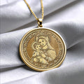 Virgin Mary and Baby Jesus Pendant Necklace – Faith, Love & Divine Protection