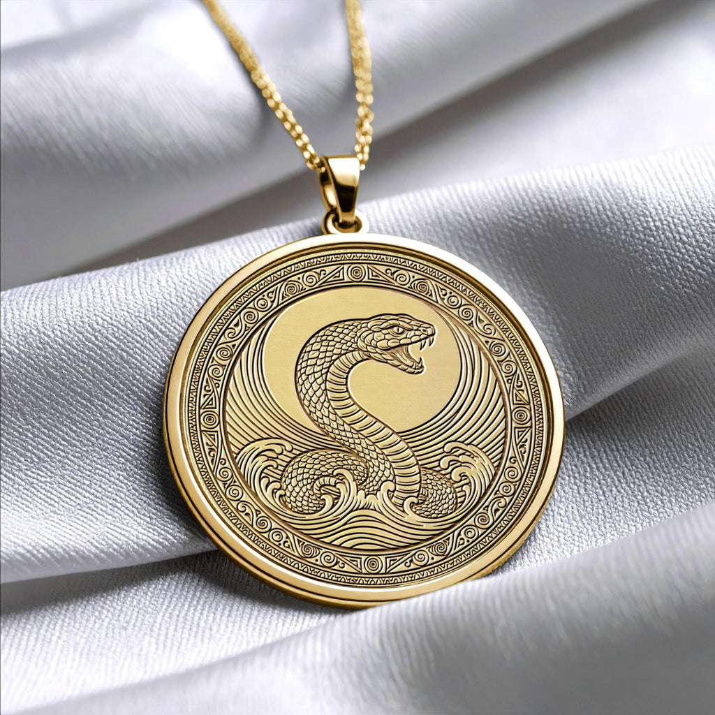 Jörmungandr Pendant Necklace – Power, Destiny & Norse Strength