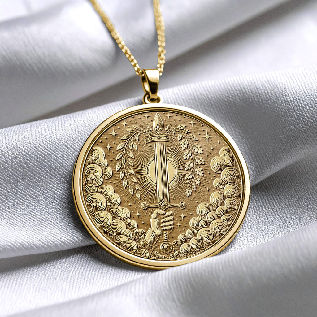 Ace of Swords Tarot Pendant Necklace – Clarity, Truth & Mental Strength