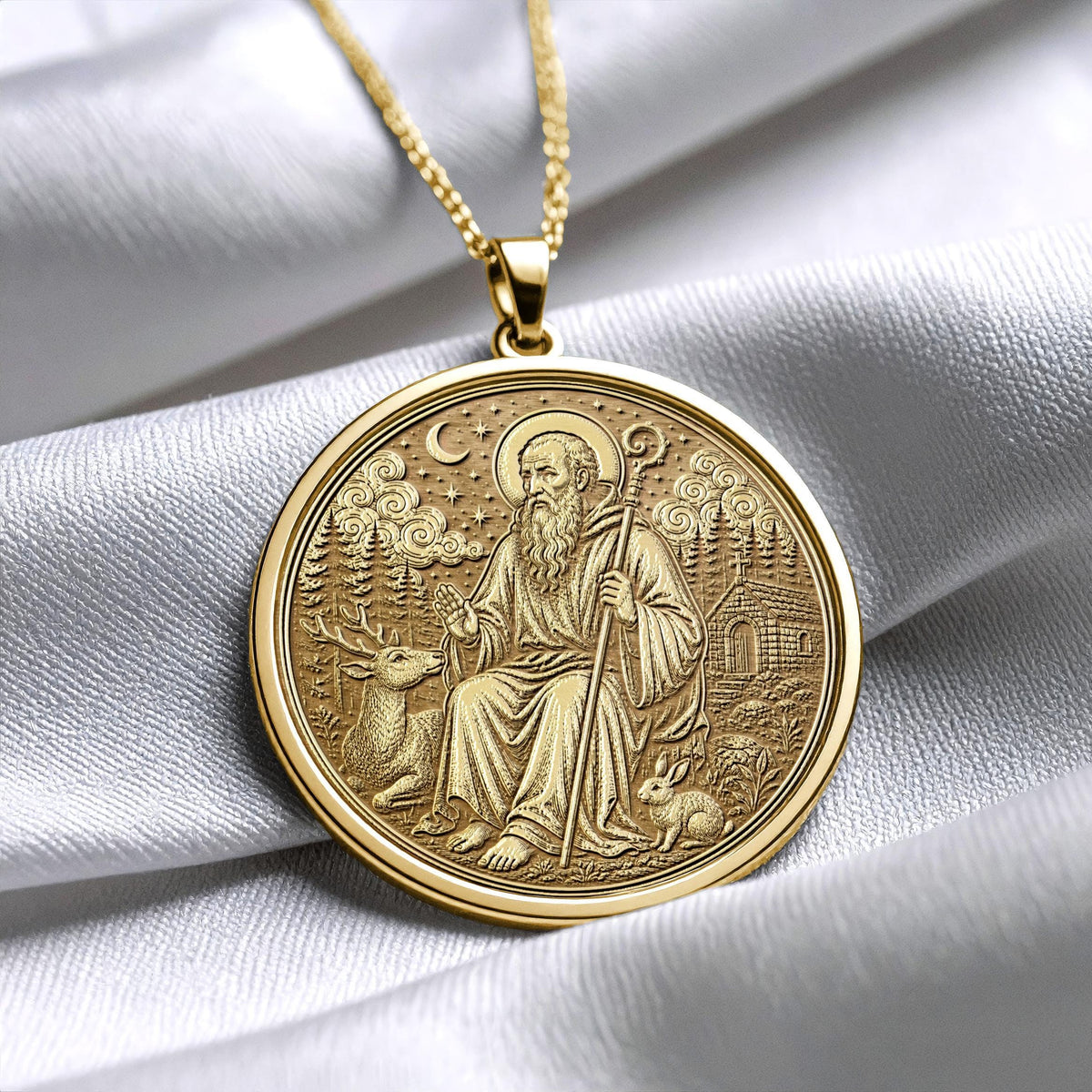 Saint Giles Pendant Necklace – Hope, Perseverance, Sanctuary & Devotion
